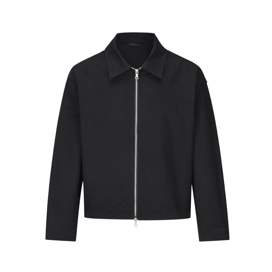 Mens Wool Zipper Jacket  |  Outerwear Clothing Black