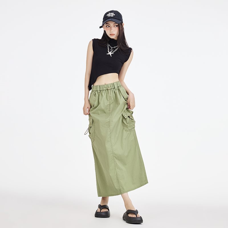 Womens Cargo Skirt  |  Skirts Clothing beige