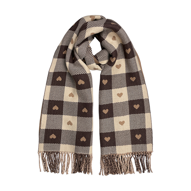 Womens Check Logo Scarf – Narrow  |  Scarves Scarves Blue