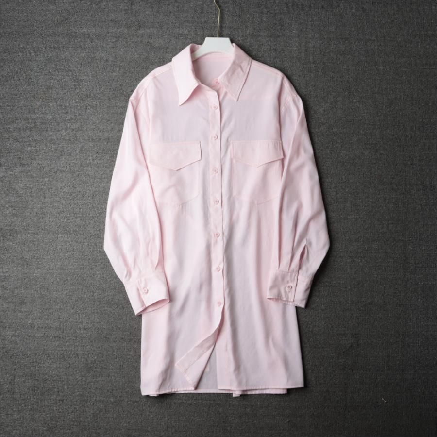 Womens Denim Button-Up Shirt – Relaxed Fit  |  Shirts & Blouses Clothing Pale Pink