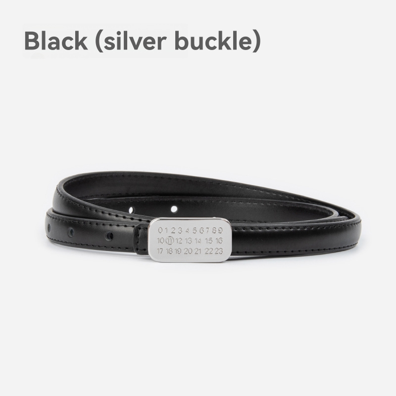 Womens Engraved Logo Leather Belt  |  Belts Belts Belts