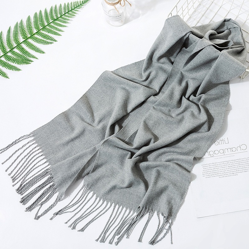 Womens Fringe Wool Scarf – Oversized  |  Scarves Scarves Caramel brown