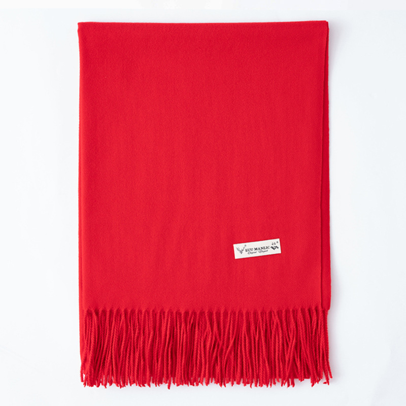 Womens Fringe Wool Scarf – Skinny  |  Scarves Scarves Royal blue