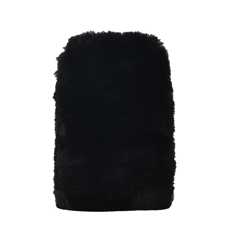 Womens Furry Scarf  |  Scarves Scarves Black