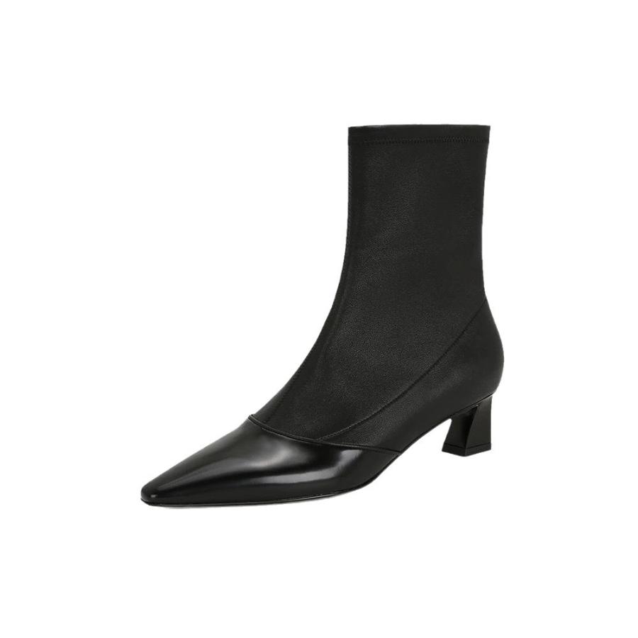 Womens Heeled Ankle Boots  |  Shoes Shoes Black