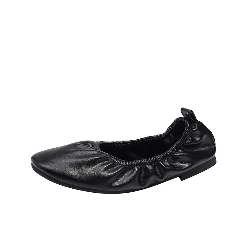 Womens Leather Ballet Flat  |  Shoes Shoes Black