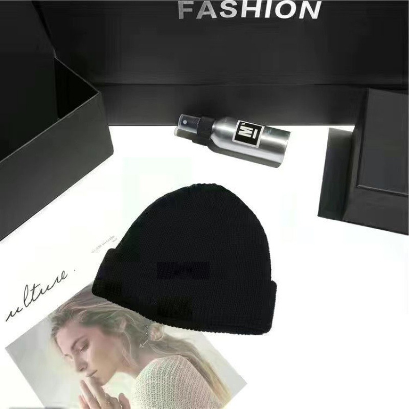 Womens Micro Face Patch Beanie  |  Hats Hats Black