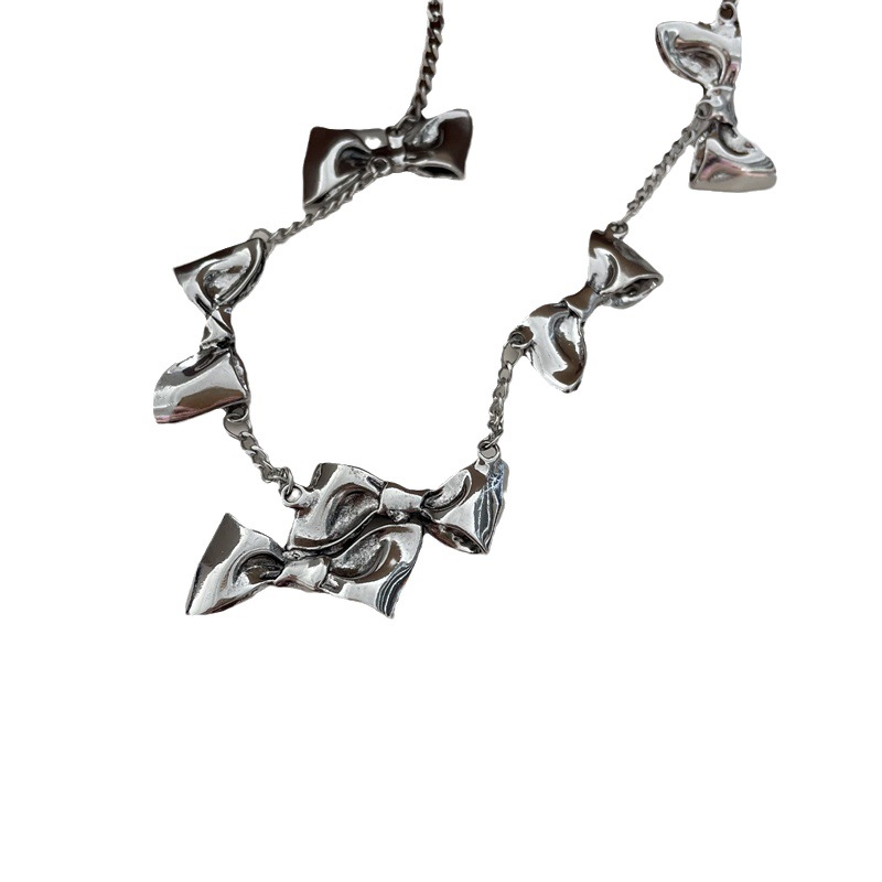 Womens Multi Bow Necklace  |  Jewellery Shoes & Accessories Antique gold