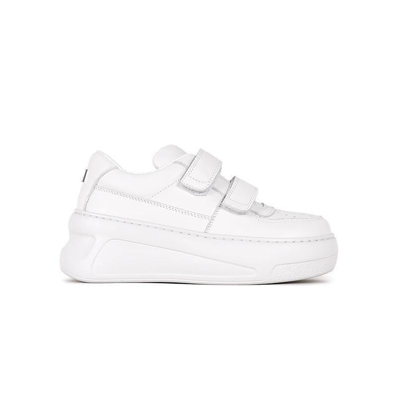 Womens Velcro Strap Platform Sneakers  |  Shoes Shoes Optic White