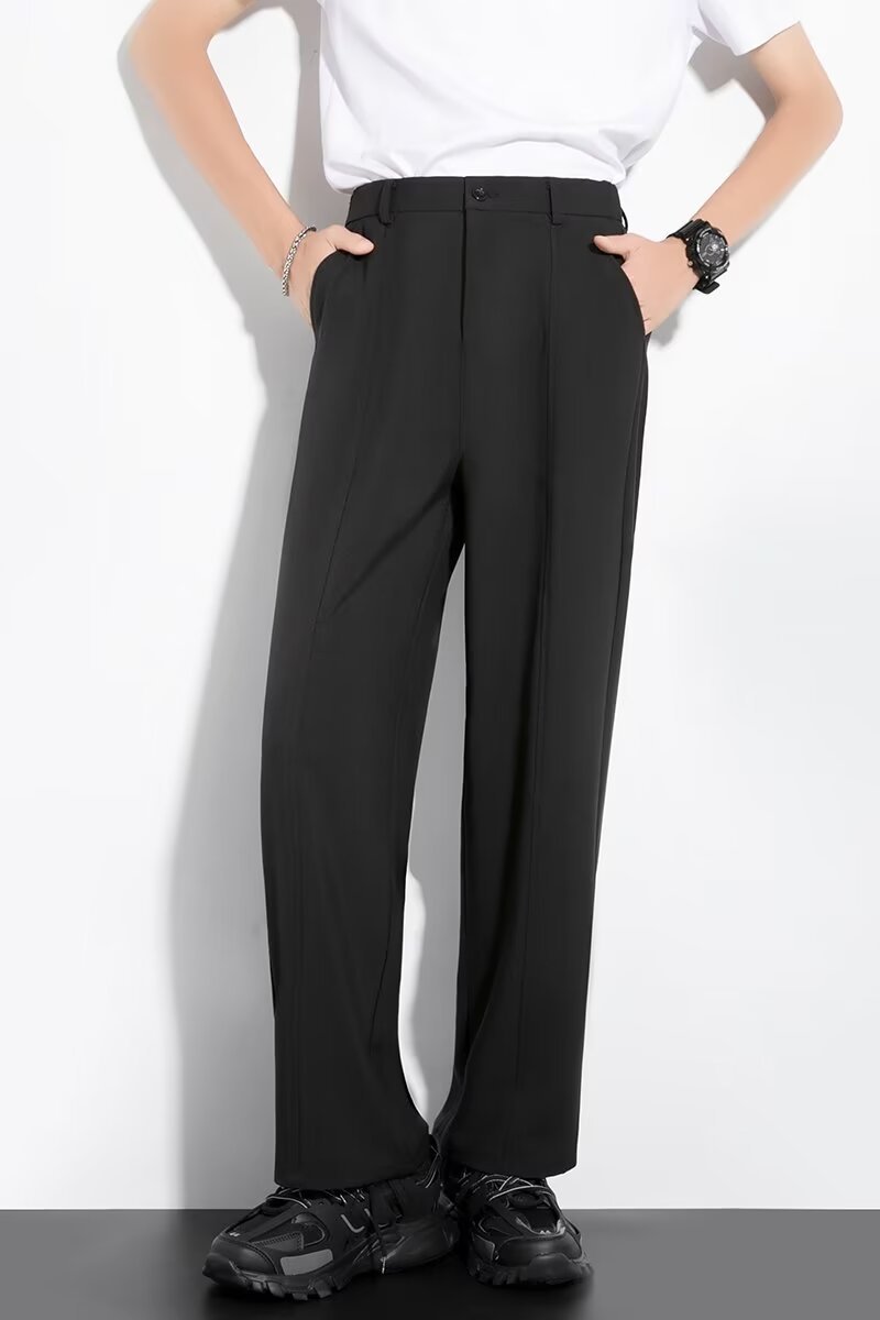 Womens Wool Blend Trousers  |  Trousers Clothing Black