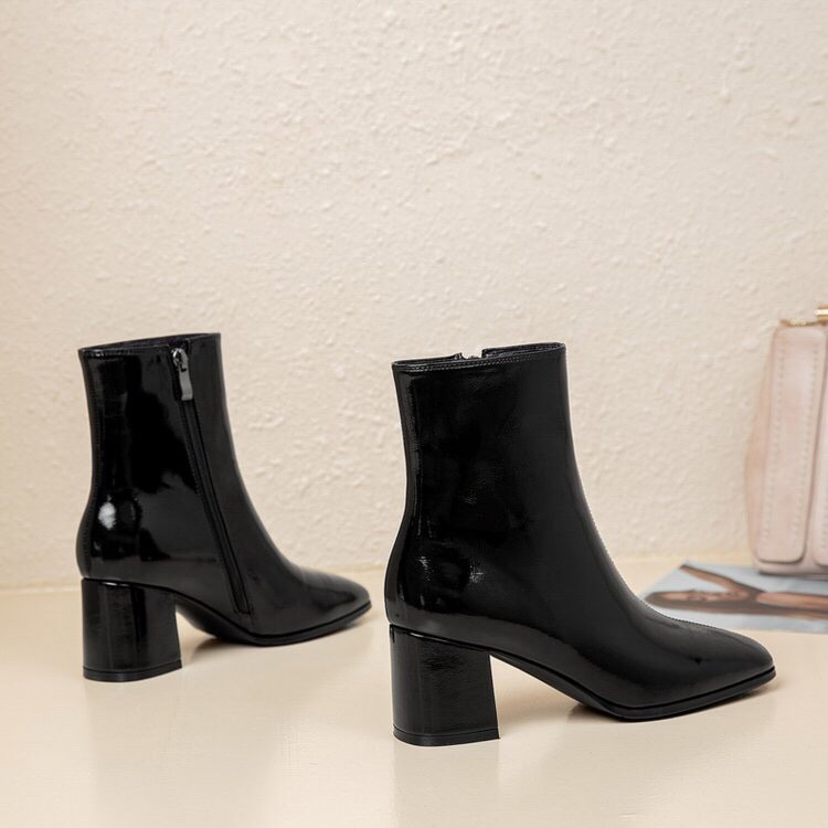 Womens Rubber Ankle Boots  |  Shoes Shoes Black